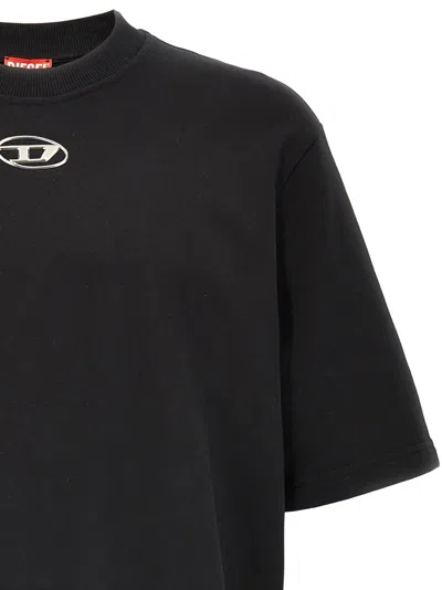 Diesel S-cooling Biologic Cotton Sweatshirt With Metal Oval-d Logo