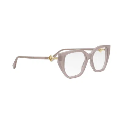 Fendi Fe50100i Ff Diamonds 072 Rosa Chiaro Glasses