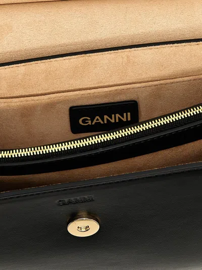 Ganni Small Shoulder Bag With Adjustable Strap And Gold-tone Hardware