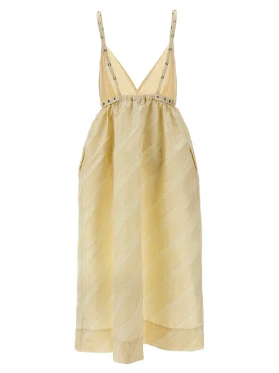 Ganni Stripe-pattern Midi Dress