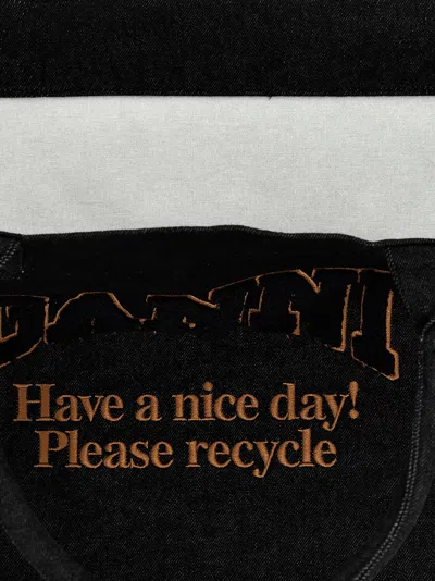 Ganni 'xxl Denim' Shopping Bag
