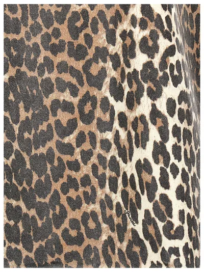 Ganni Leopard Print Mini Dress