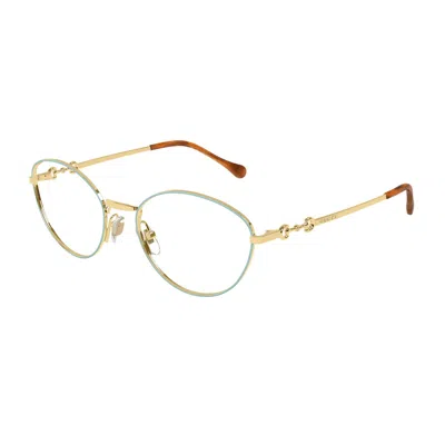 Gucci Gg1699o Linea Horsebit 002 Gold Trasparent Gloves