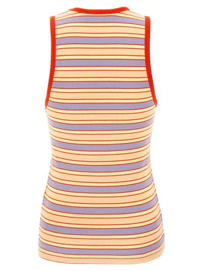 Jw Anderson Multicolor Contrast Trim Striped Tank Top