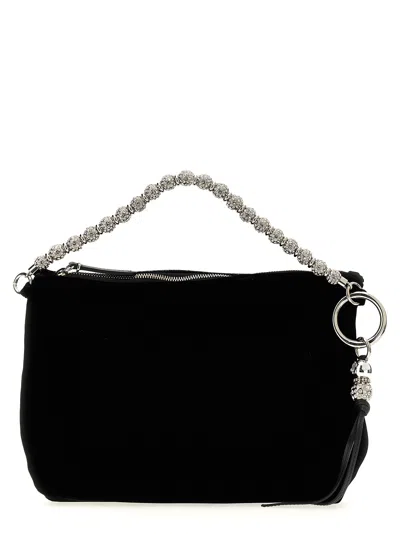 Jimmy Choo 'callie' Beaded Velvet Shoulder Bag