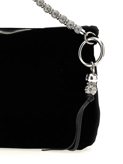 Jimmy Choo 'callie' Beaded Velvet Shoulder Bag