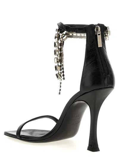 Jimmy Choo Verity 100 Crystal Embellished Leather Sandals