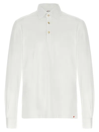 Kiton 'positano' Button-down Collar Polo Shirt