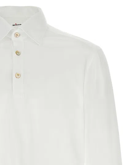 Kiton 'positano' Button-down Collar Polo Shirt