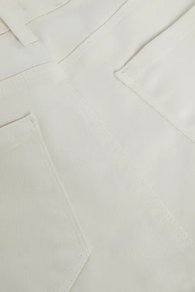 L Agence Selma Coated Bootcut Jean In French Vanilla Coated