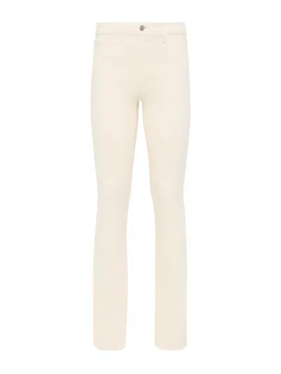 L Agence Selma Coated Bootcut Jean In French Vanilla Coated