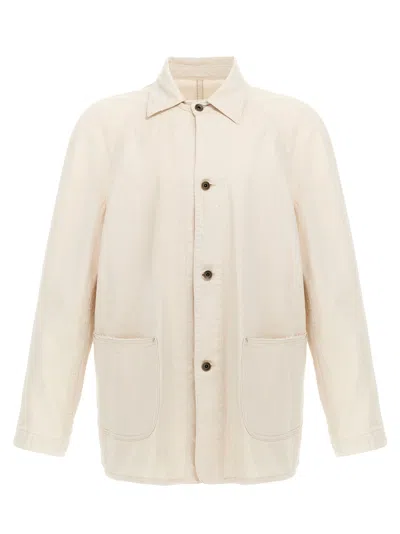 Maison Margiela Collared Jacket With Front Pockets And Long Sleeves