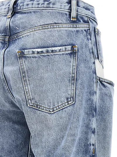 Maison Margiela Straight Leg Jeans With Contrasted Pockets Clothing In Blue