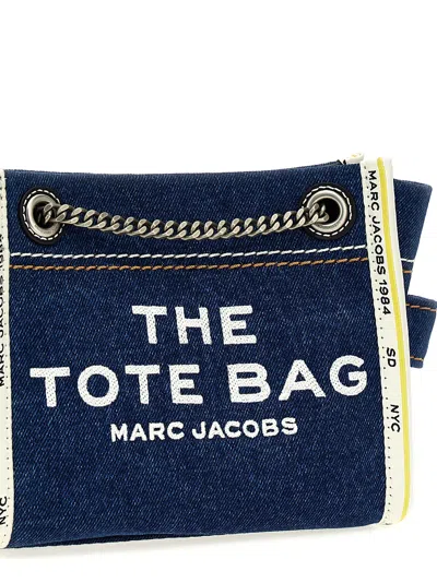 Marc Jacobs Sac Cabas The Denim Chain Micro Tote Bag