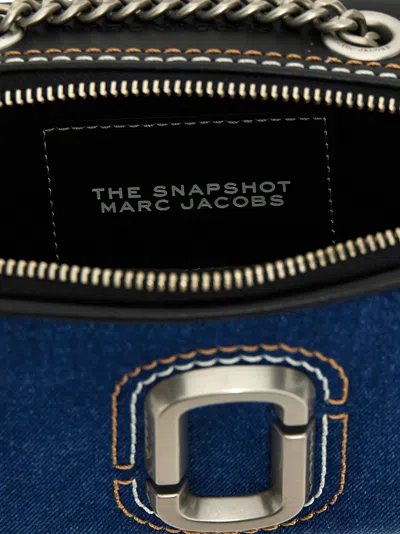Marc Jacobs The Denim Chain Snapshot Crossbody Bags Blue