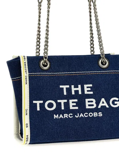 Marc Jacobs The Denim Chain Small Tote Bag Dark Wash