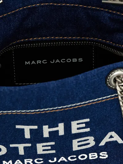 Marc Jacobs The Denim Chain Small Tote Bag Dark Wash