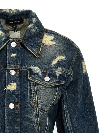 Marc Jacobs The Rip And Repair Fluted Denim Jacket Casual Jackets And Parka