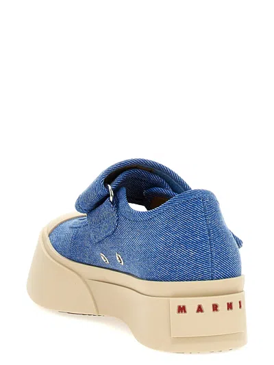Marni Denim Sneakers In Blue