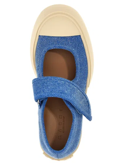 Marni Denim Sneakers In Blue