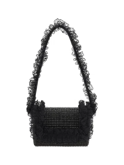 Self-portrait Shoulder Bags In Black
