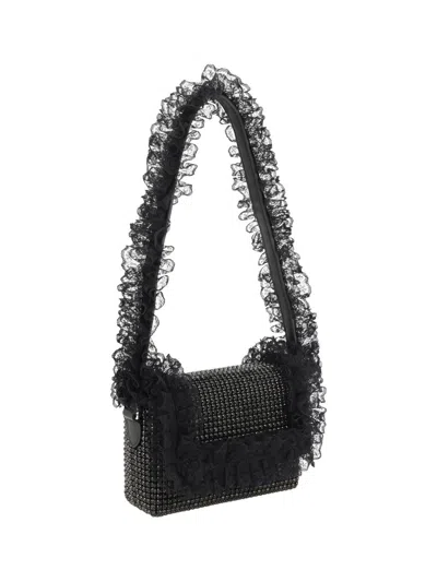 Self-portrait Shoulder Bags In Black