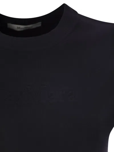 Max Mara Adelio Black Viscose Blend T-shirt