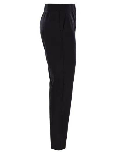 Max Mara Nepeta Stretch Virgin Wool Flare Leg Ankle Trousers