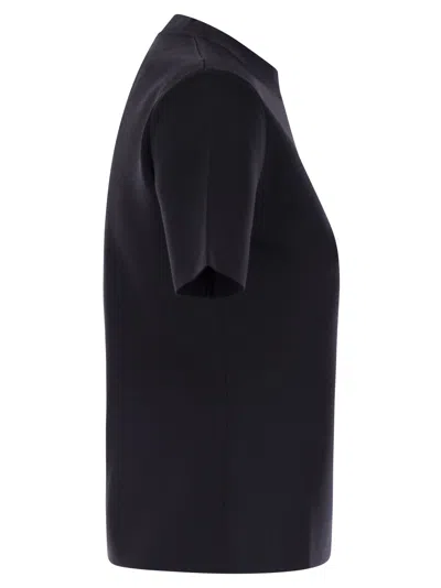 Max Mara Adelio Black Viscose Blend T-shirt