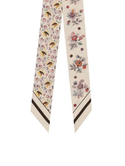 Valentino Floral Scarf In Multicolour