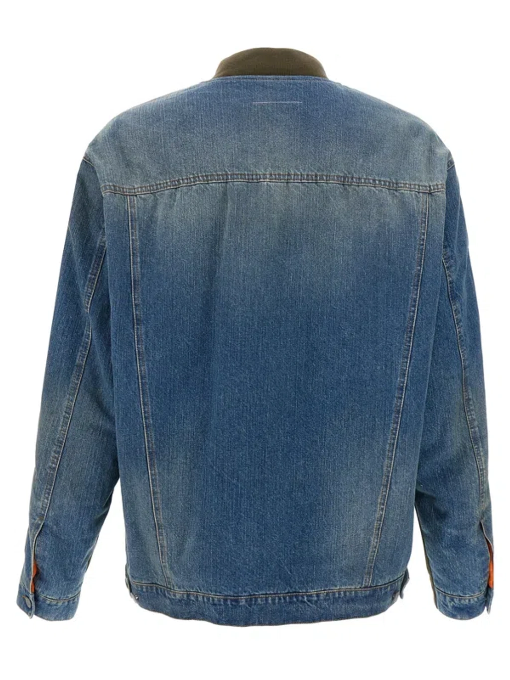 Mm6 Maison Margiela Olive Green Imaterial Bomber Jacket