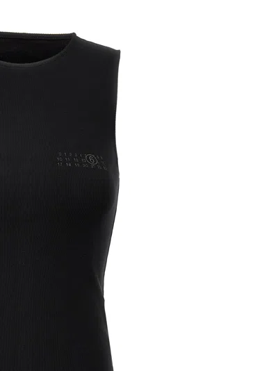 Mm6 Maison Margiela Draped Top In Black
