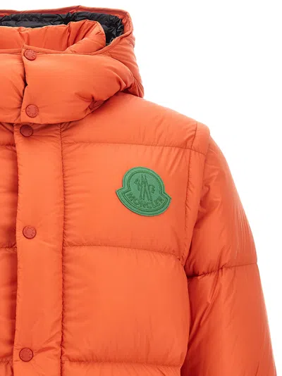 Moncler Orange Logo Patch Jacket In In 1 'cyclone' Down Jacket