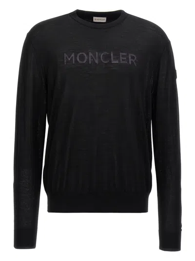 Moncler Knit Logo Sweater Intarsia