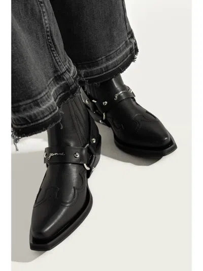 Ganni Western Chelsea Ankle Boots In Multicolor