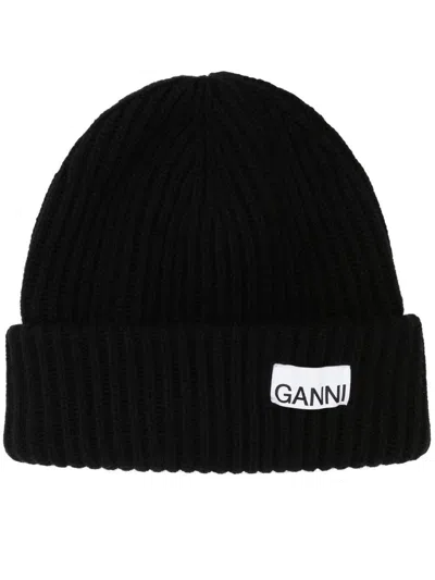 Shop Ganni Women Wool Beanie In Multicolor