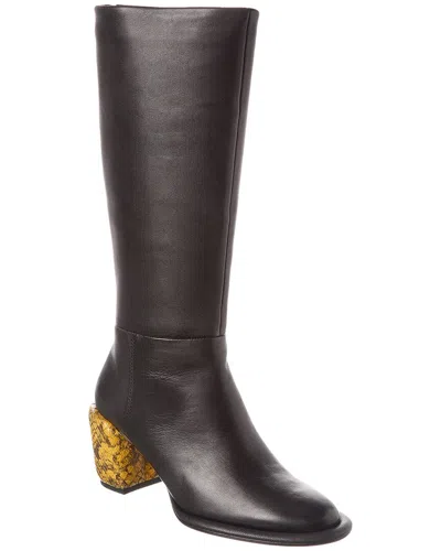 3.1 Phillip Lim Naomi Petite Tall Leather Knee-high Boot In Black