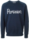 MAISON KITSUNÉ Parisien print sweatshirt,MACHINEWASH