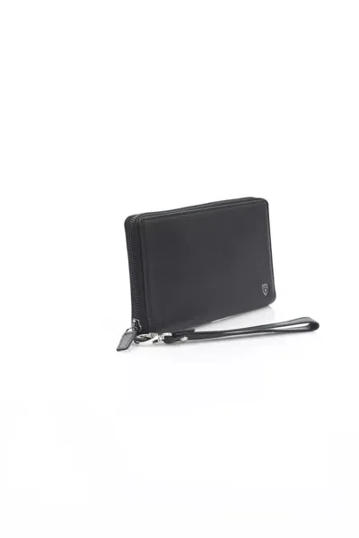 Automobili Lamborghini Black Wallet In Black