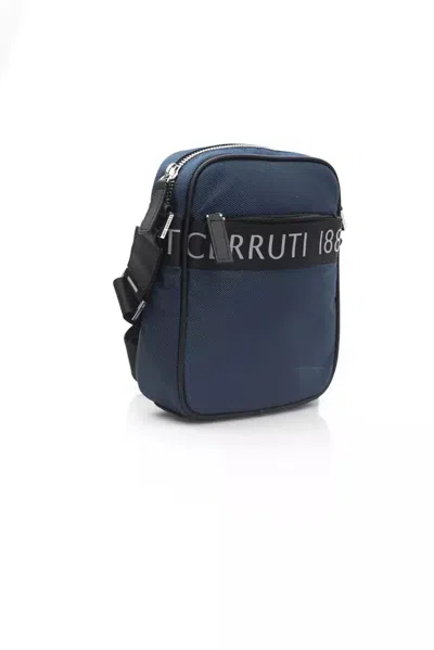 Cerruti 1881 Blue Nylon Messenger Bag In Blue