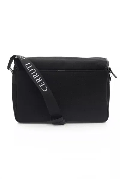 Cerruti 1881 Black Nylon Messenger Bag In Black
