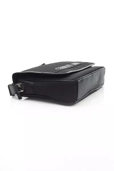 Cerruti 1881 Black Nylon Messenger Bag In Black