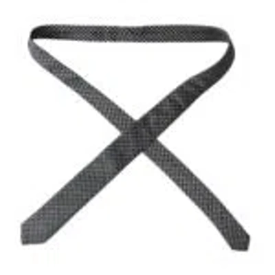Dolce & Gabbana Black 100% Silk Patterned Adjustable Men Men's Tie In Black