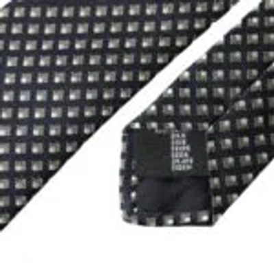 Dolce & Gabbana Black 100% Silk Patterned Adjustable Men Men's Tie In Black