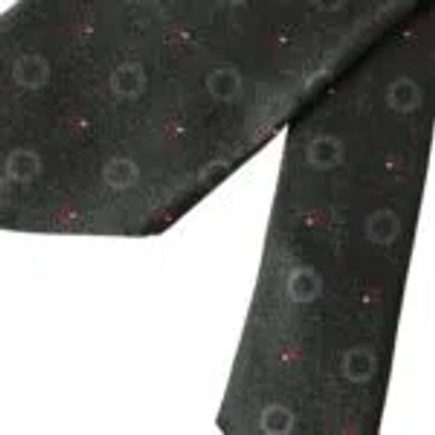 Dolce & Gabbana Dark Gray 100% Silk Fantasy Adjustable Men Men's Tie In Dark Gray