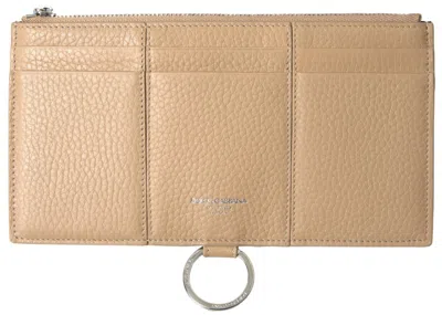 Dolce & Gabbana Beige Leather Shoulder Cardholder Shoulder Strap Wallet In Beige