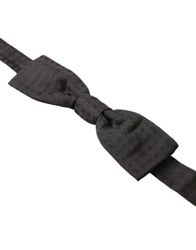 Dolce & Gabbana Elegant Brown Fantasy Silk Bow Men's Tie In Brown