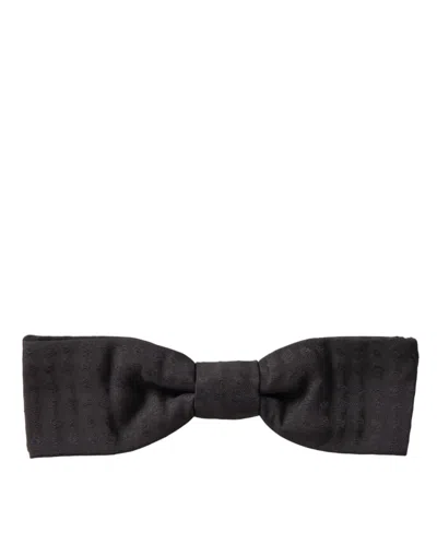 Dolce & Gabbana Elegant Brown Fantasy Silk Bow Men's Tie In Brown