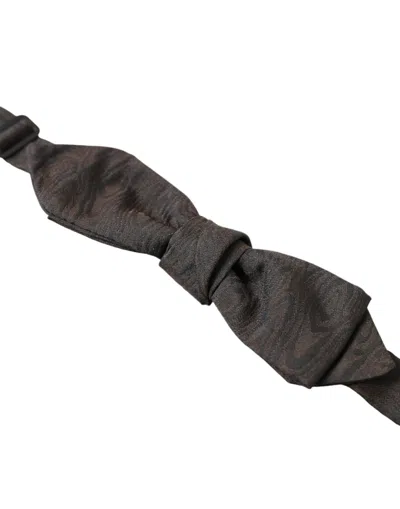 Dolce & Gabbana Elegant Brown Silk Blend Bow Men's Tie In Brown