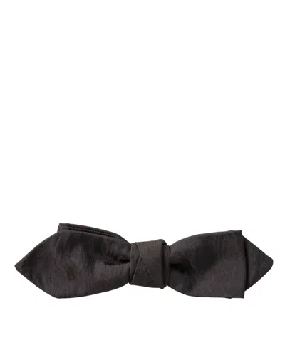 Dolce & Gabbana Elegant Brown Silk Blend Bow Men's Tie In Brown